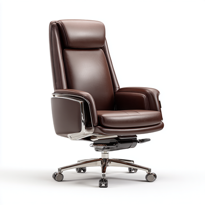 Premium Executive Leather Office Chair with Padded Support