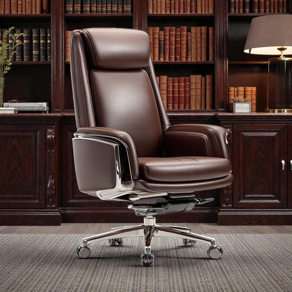Premium Executive Leather Office Chair with Padded Support