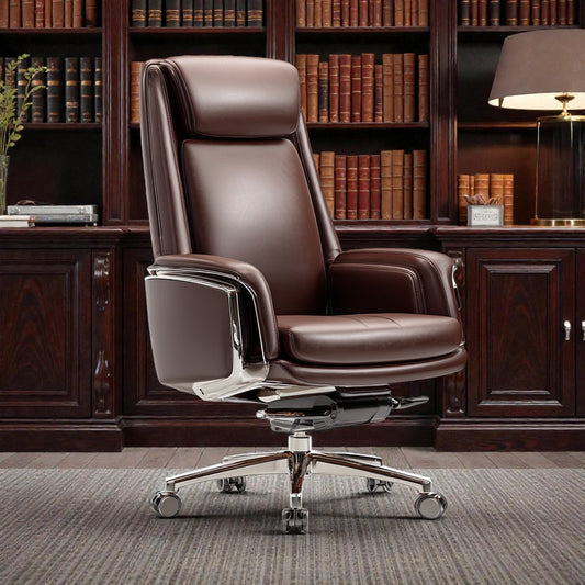 Premium Executive Leather Office Chair with Padded Support